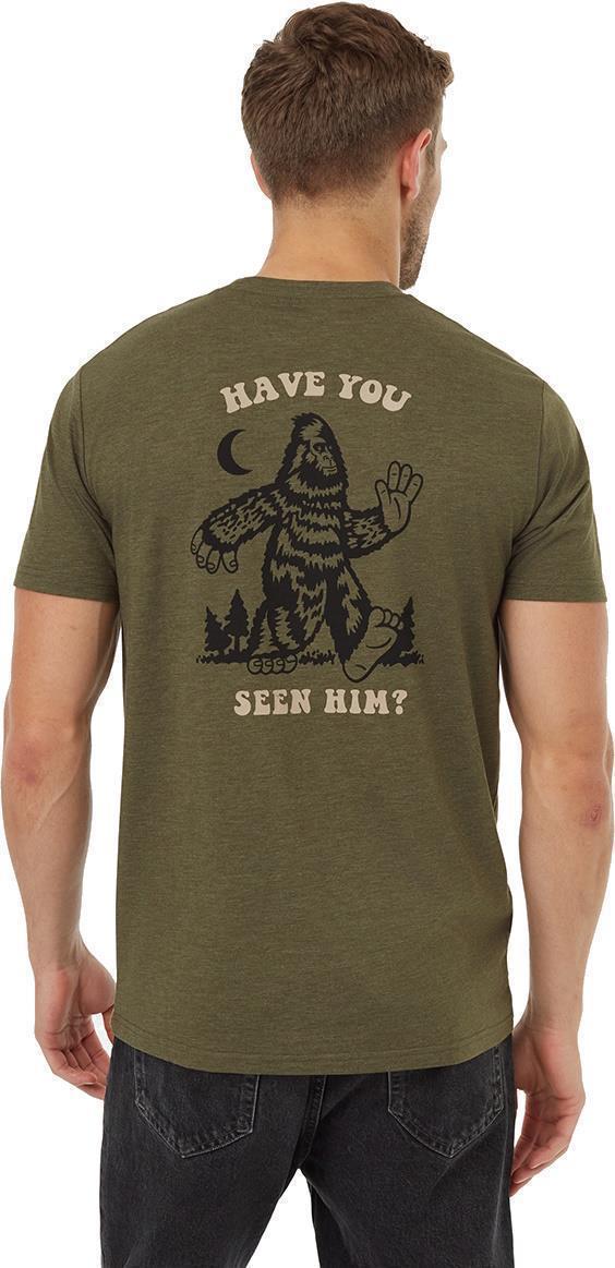 Have You Seen Him T-Shirt - Mens - Olive Night Green Heather / Meteorite Black 2