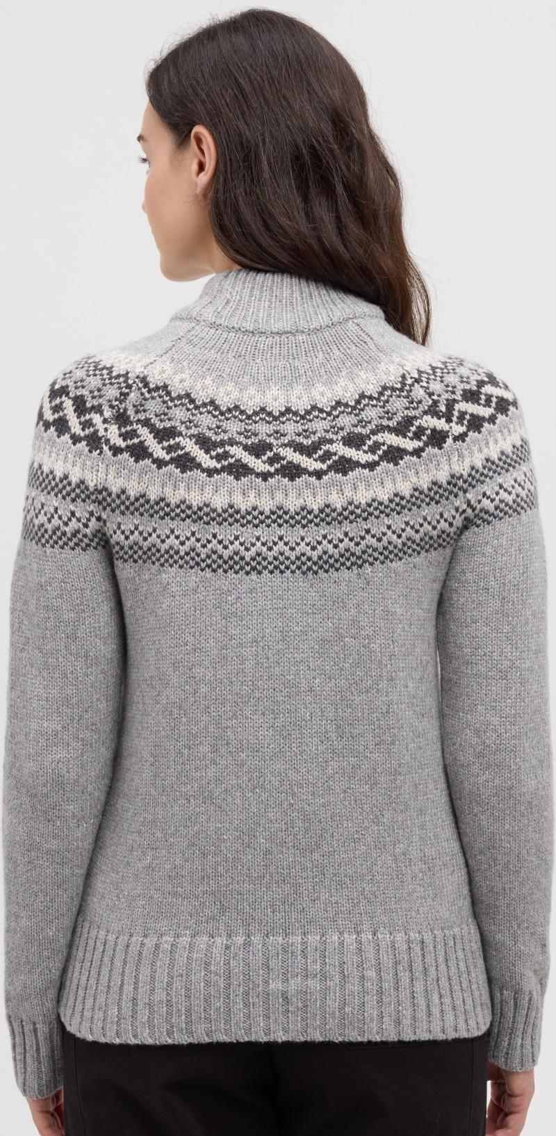 Haynes Sweater - Womens - harbour grey heather / dark grey heather / pale o 1