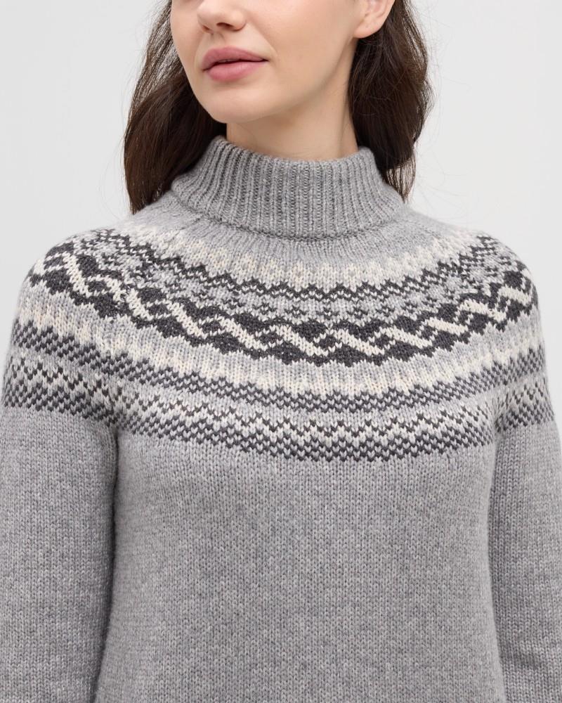 Haynes Sweater - Womens - harbour grey heather / dark grey heather / pale o 1