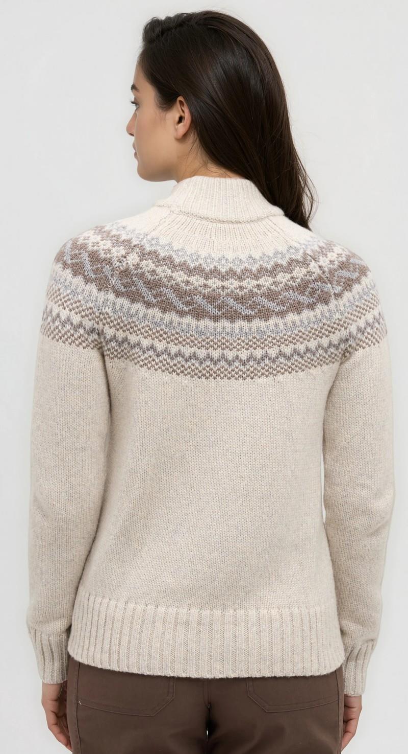 Haynes Sweater - Womens - pale oak heather / ashwood heather / harbour grey 1