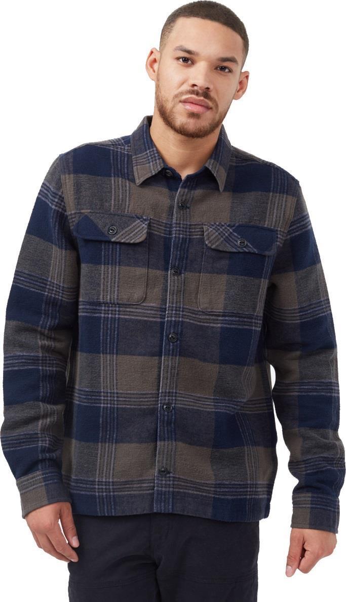 Heavy Weight Flannel Jacket - Mens - black olive green retro plaid 1