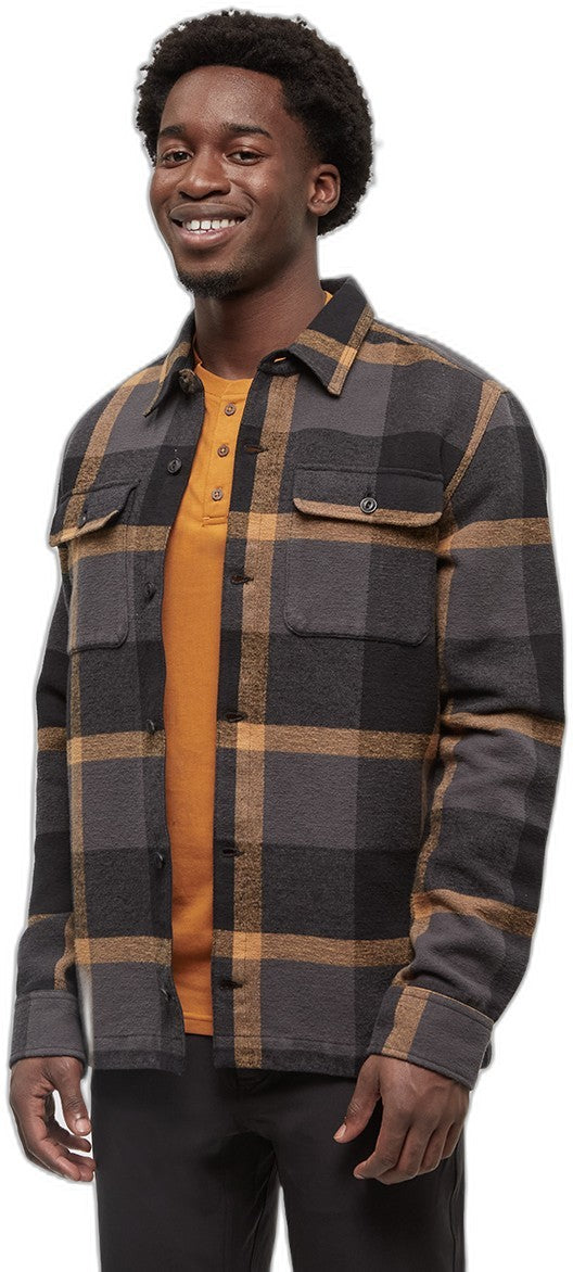 Heavy Weight Flannel Jacket - Mens - graphite / cabin plaid 1