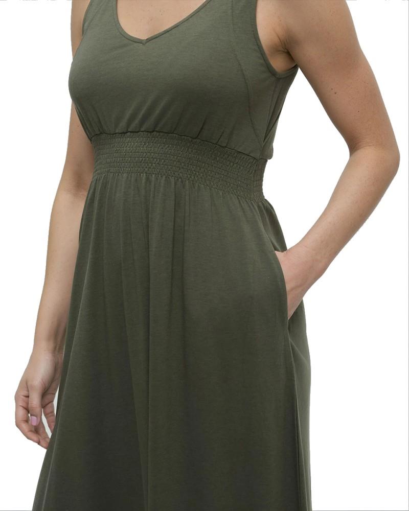 Hemlock Dress - deep olive 1