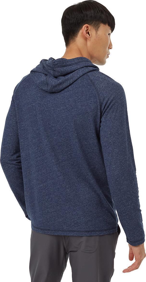 Hemp Boulder Hooded LS - Mens - Dress Blue Heather 2