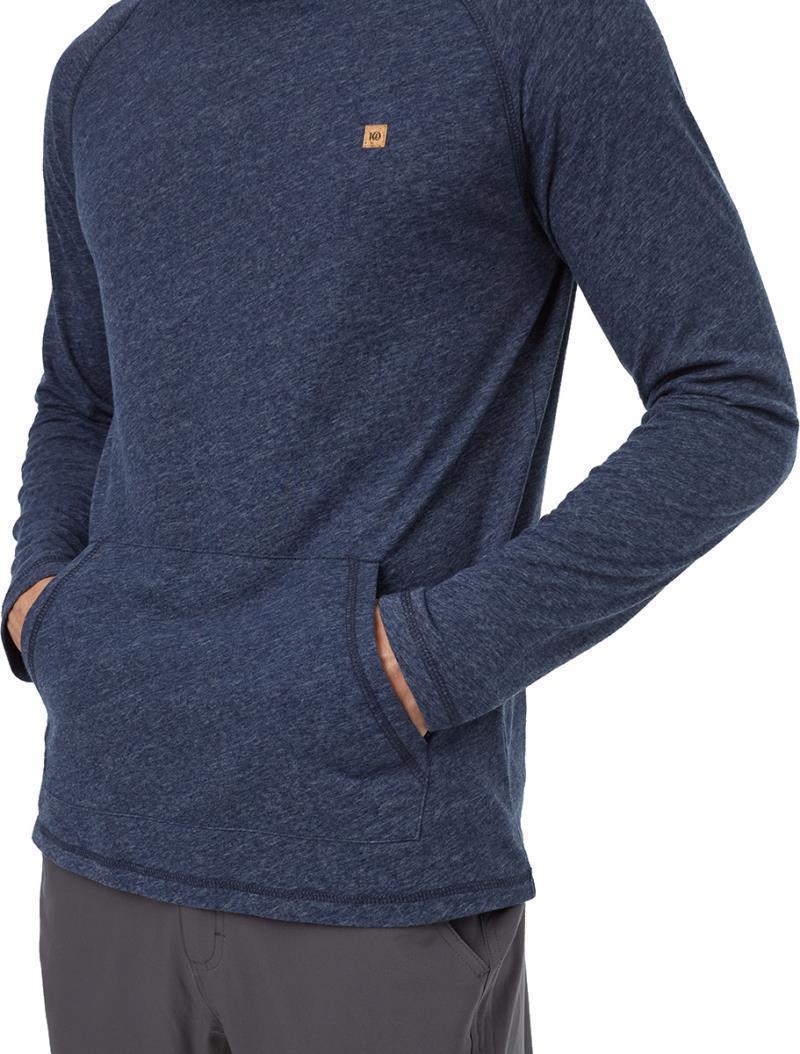 Hemp Boulder Hooded LS - Mens - Dress Blue Heather 5