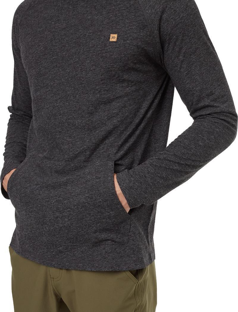Hemp Boulder Hooded LS - Mens - Meteorite Black Heather 5