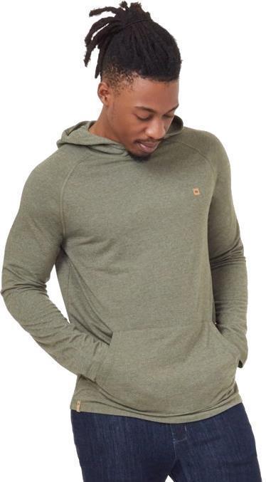 Hemp Boulder Hooded LS - Mens - Olive Night Green 1