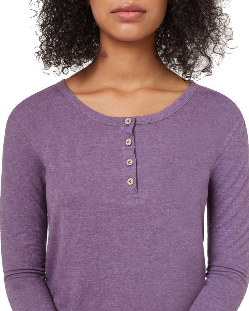 Hemp Henley LS - Womens - vintage violet 1