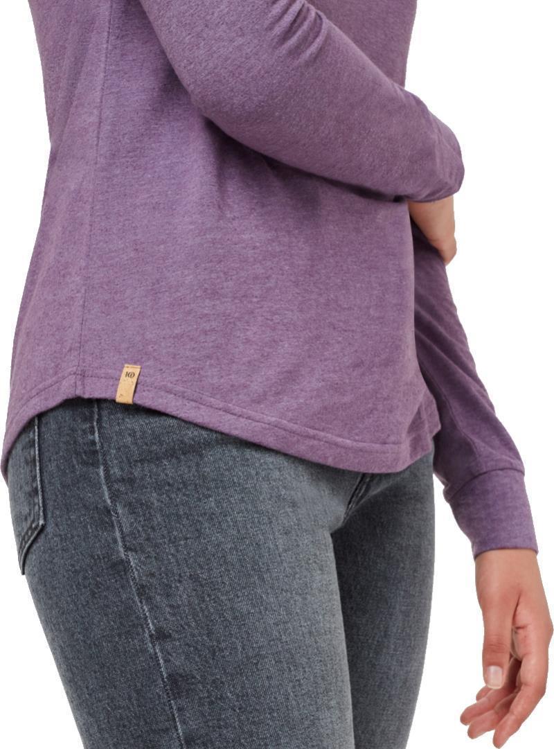 Hemp Henley LS - Womens - vintage violet 1