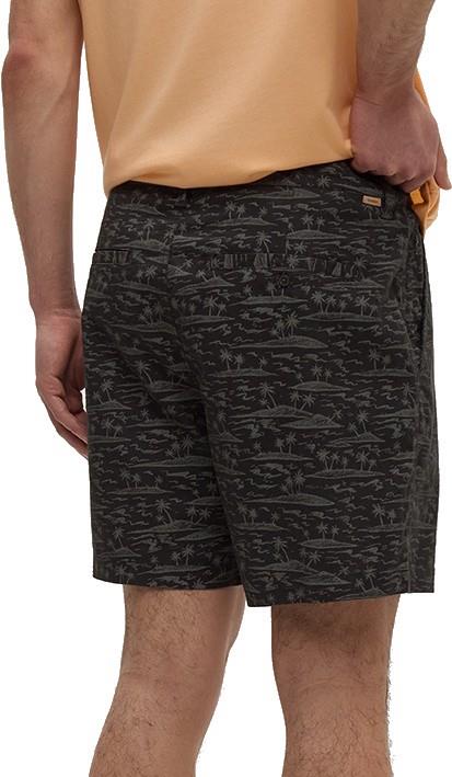 Hemp Latitude Shorts, 7" Inseam - Mens - meteorite black / palm 1