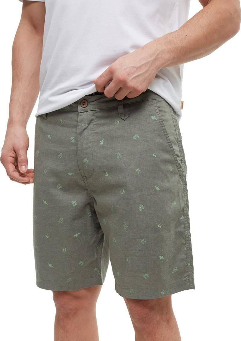 Hemp Latitude Shorts - Mens - agave green / ocean adventure / hemlock 1