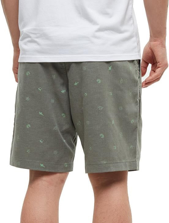 Hemp Latitude Shorts - Mens - agave green / ocean adventure / hemlock 1