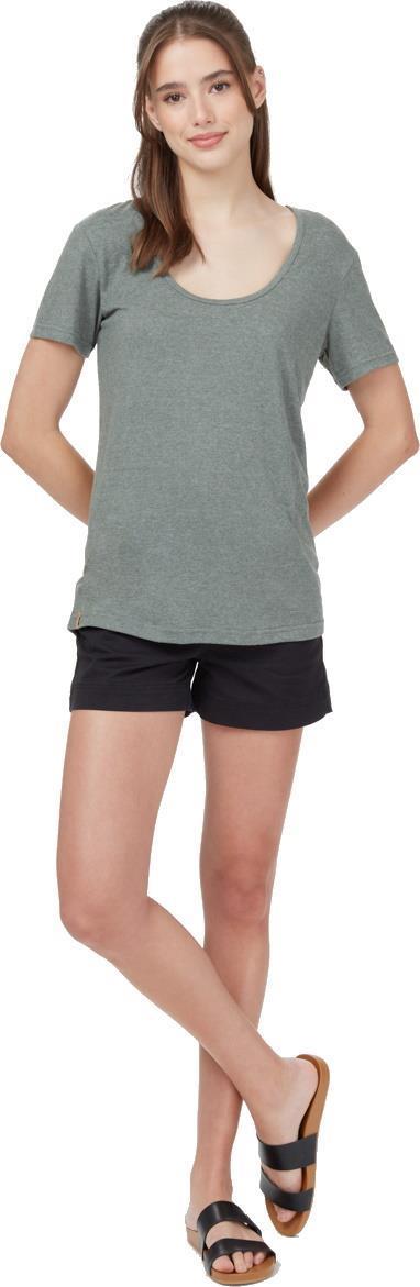 Hemp Scoop Neck T-Shirt - Womens - agave green 1