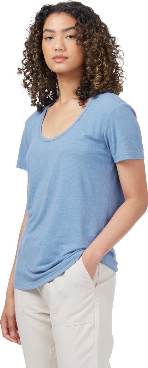 Hemp Scoop Neck T-Shirt - Womens - riverside 1