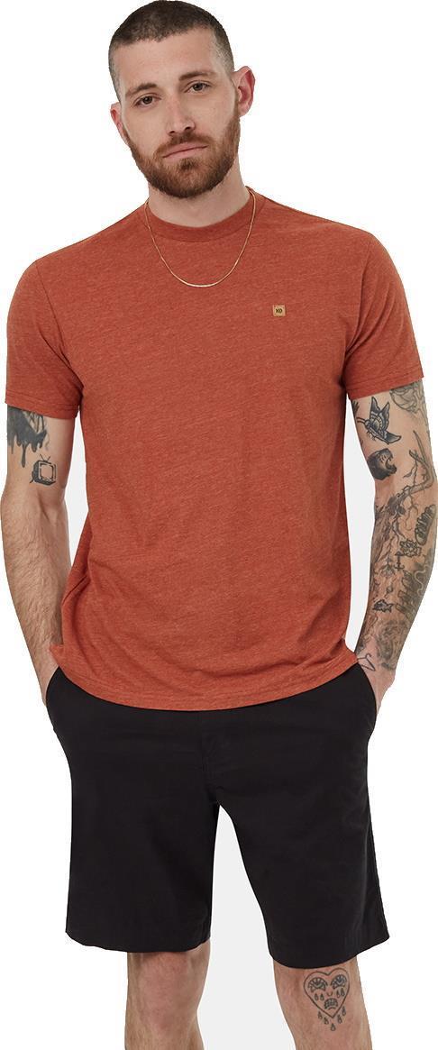 Hemp Step Hem T-Shirt - Mens - Baked Clay Heather 1