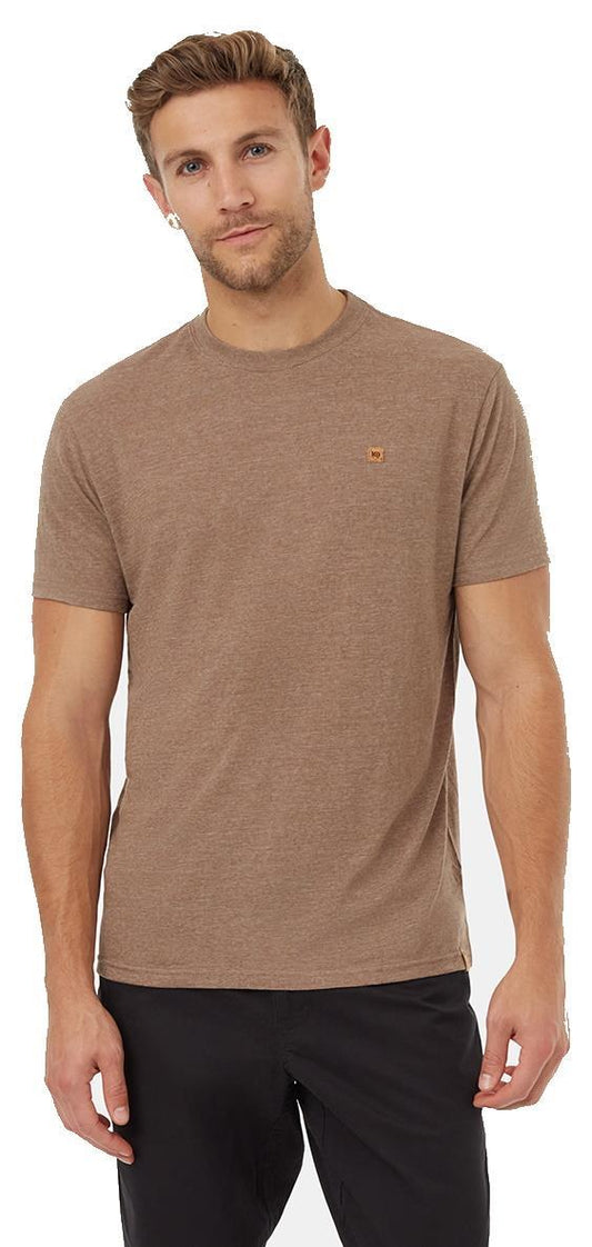 Hemp Step Hem T-Shirt - Mens - Fossil Heather 1