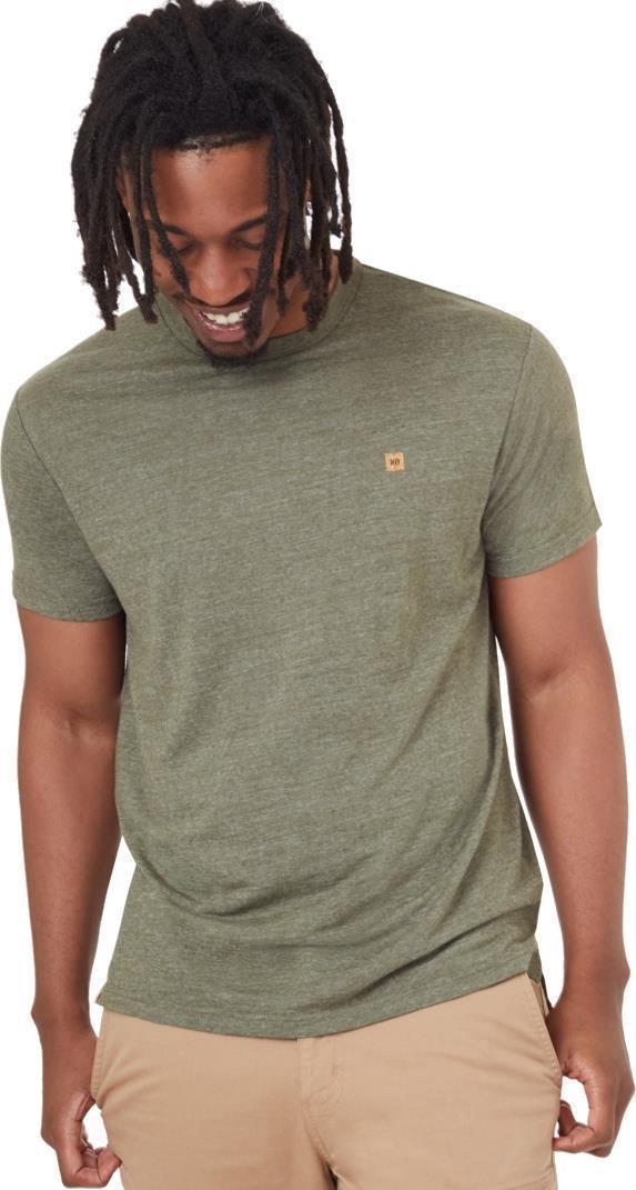 Hemp Step Hem T-Shirt - Mens - Olive Night Green 1