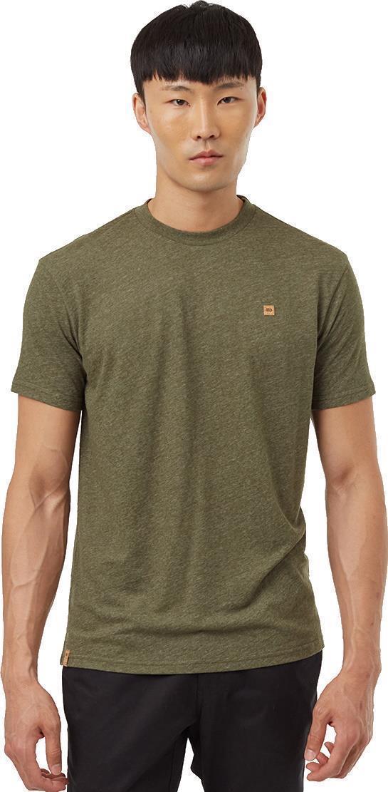 Hemp Step Hem T-Shirt - Mens - Olive Night Green Heather 1