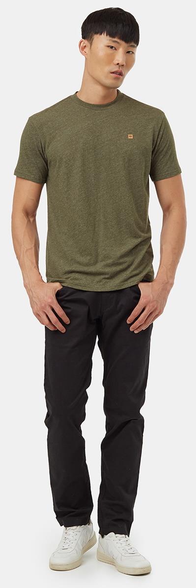 Hemp Step Hem T-Shirt - Mens - Olive Night Green Heather 2