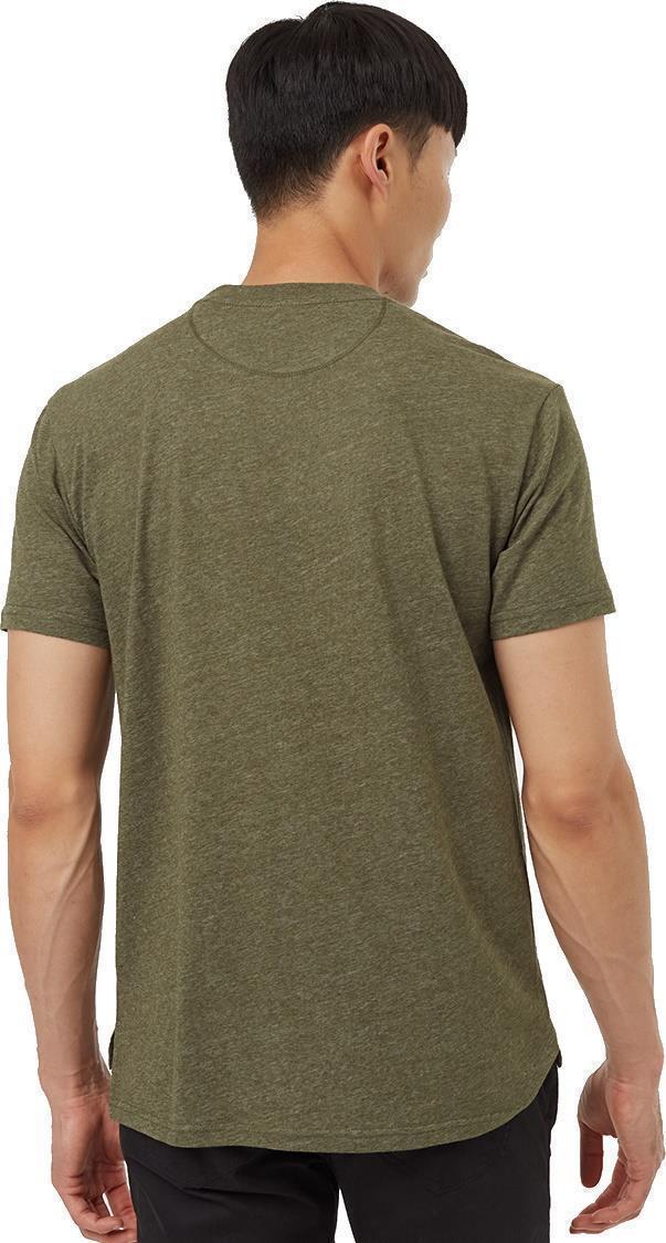 Hemp Step Hem T-Shirt - Mens - Olive Night Green Heather 3