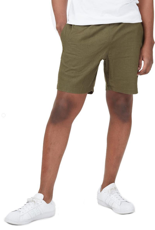 Hemp Stretch Chino Shorts - Mens - Olive Night Green 1