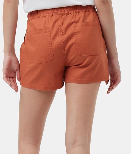 Hemp Stretch Instow Shorts - Womens - Baked Clay 3