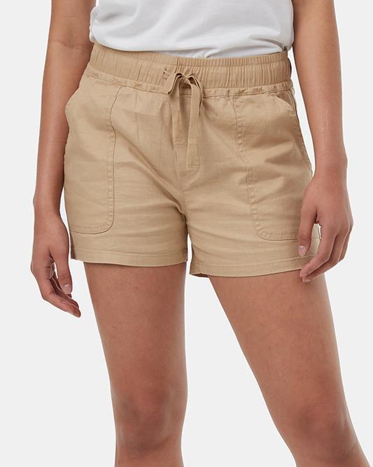 Hemp Stretch Instow Shorts - Womens - Barley 2