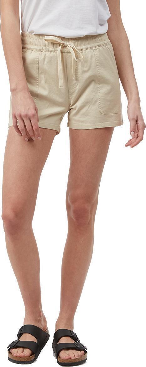 Hemp Stretch Instow Shorts - Womens - Oatmeal 1