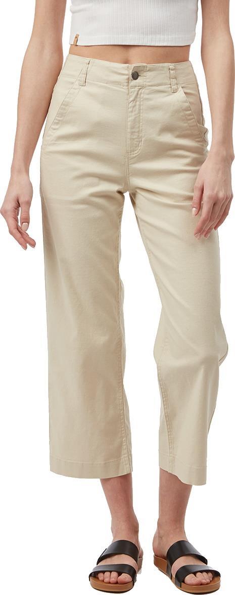 Hemp Stretch Straight Leg Pants - Womens - Oatmeal 1
