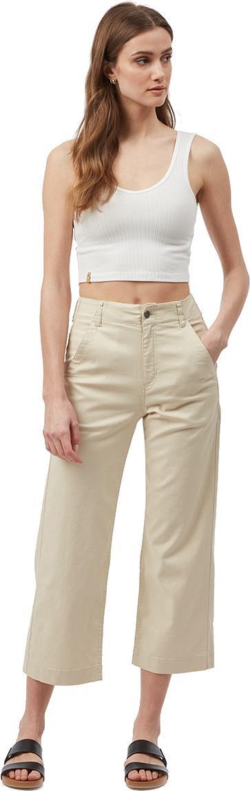 Hemp Stretch Straight Leg Pants - Womens - Oatmeal 3