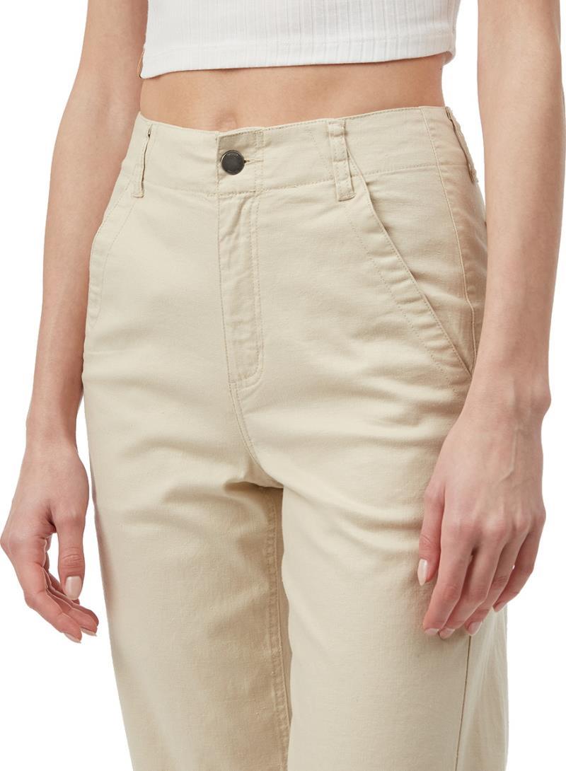 Hemp Stretch Straight Leg Pants - Womens - Oatmeal 4