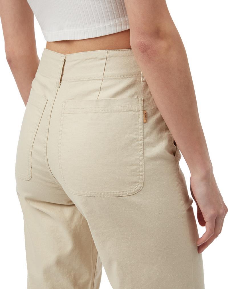 Hemp Stretch Straight Leg Pants - Womens - Oatmeal 5