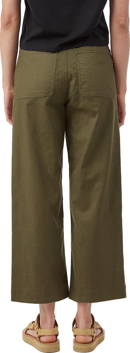 Hemp Stretch Straight Leg Pants - Womens - Olive Night Green 2