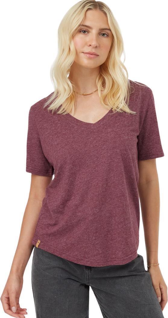 Hemp V-Neck T-Shirt - Womens - Fig Heather 1