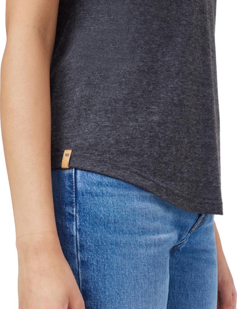 Hemp V-Neck T-Shirt - Womens - Meteorite Black 2