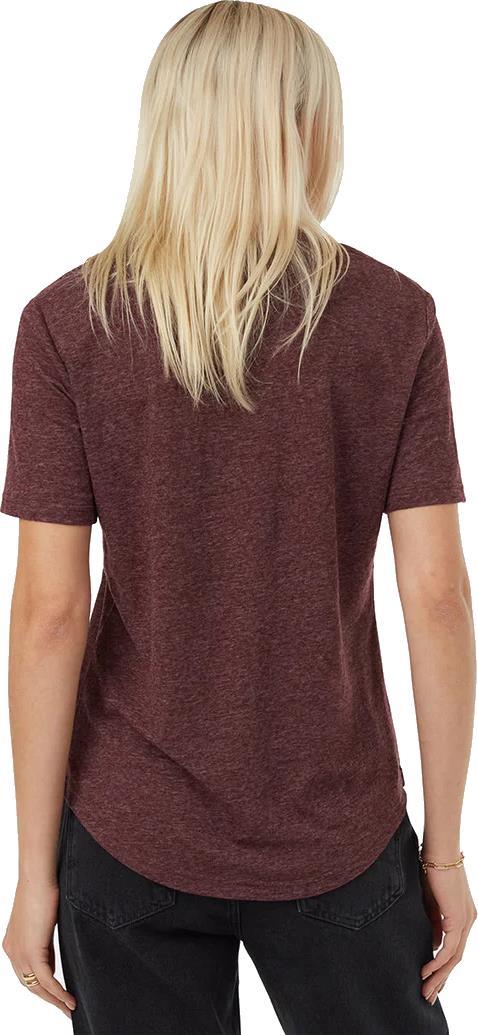 Hemp V-Neck T-Shirt - Womens - Mulberry Heather 2