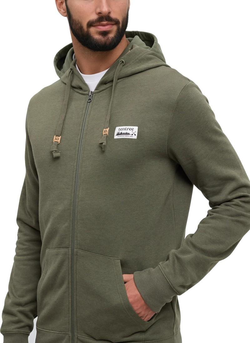 Heritage Landscape Full Zip Hoodie - Mens - deep olive / white oak 1