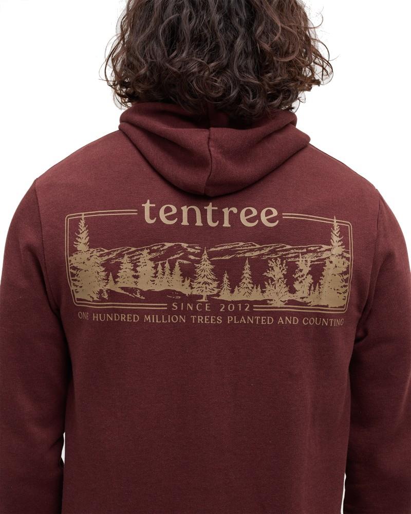 Heritage Landscape Full Zip Hoodie - Mens - red chestnut / hazelnut 1