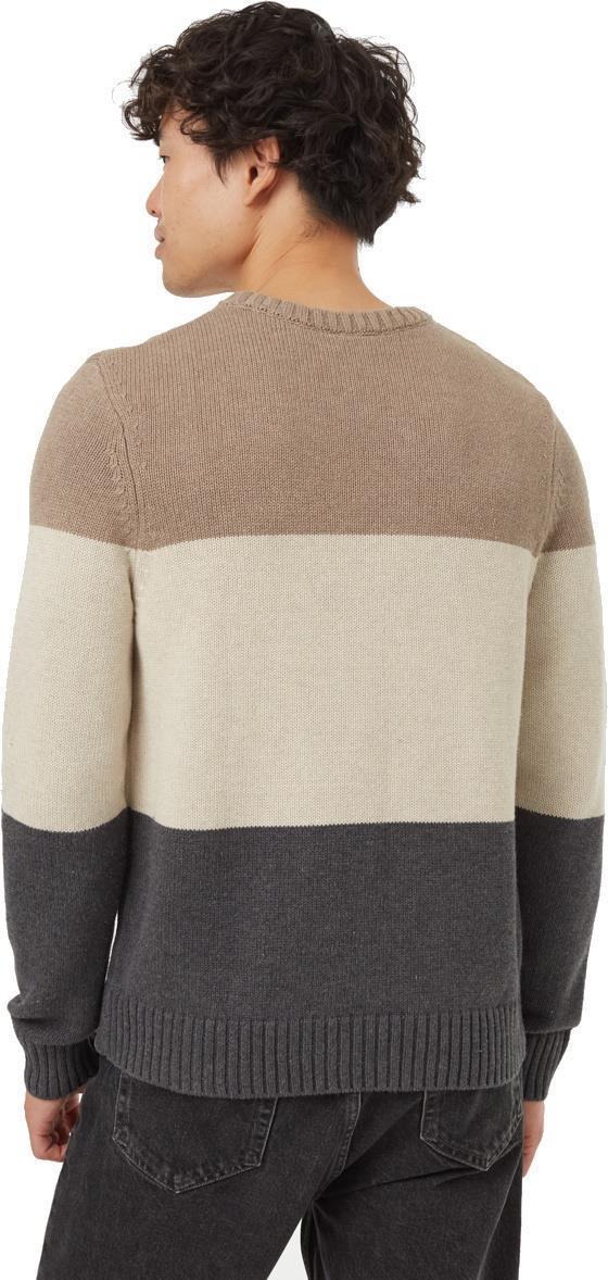 Highline Blocked Crew Sweater - Mens - Fossil Heather / Pale Oak Heather / Dark Grey Heat 4