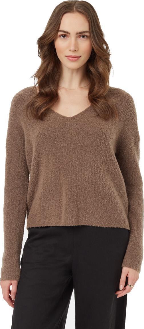 Highline Fuzzy V-Neck Sweater - Womens - Fossil 1