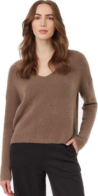 Highline Fuzzy V-Neck Sweater - Womens - Fossil 2