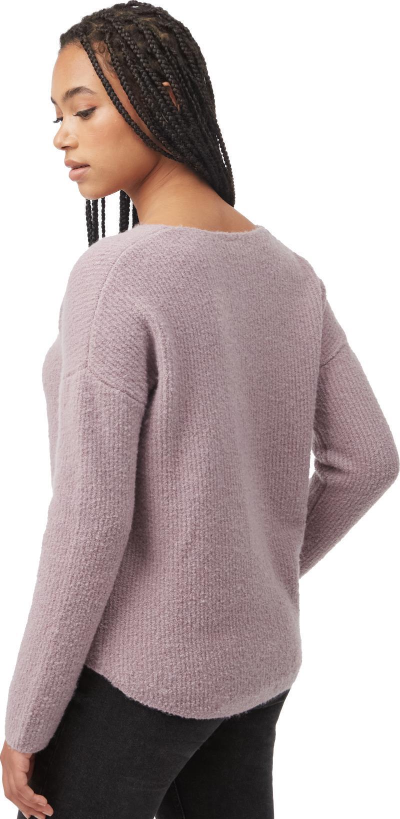 Highline Fuzzy V-Neck Sweater - Womens - lilac chalk 1