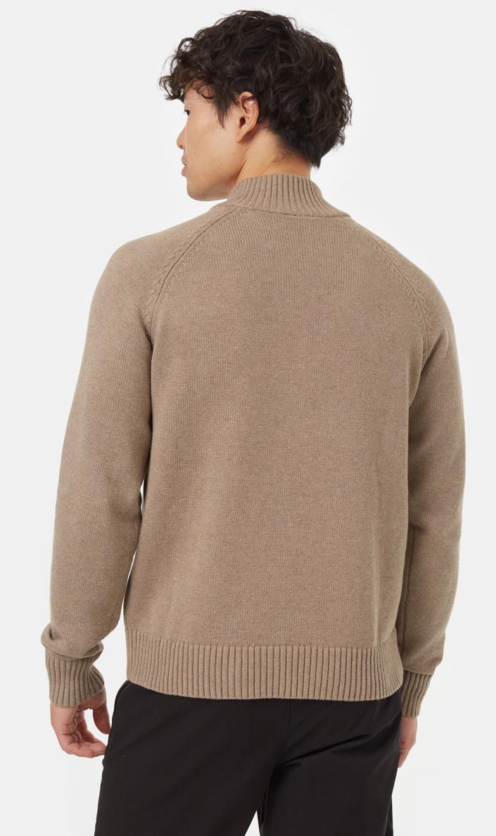 Highline Mock Neck Sweater - Mens - Fossil Heather 3