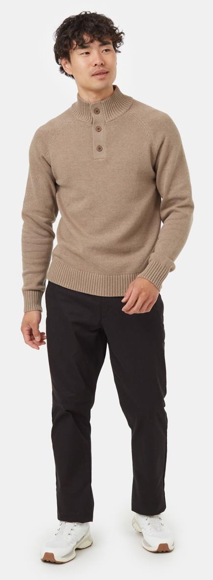 Highline Mock Neck Sweater - Mens - Fossil Heather 2