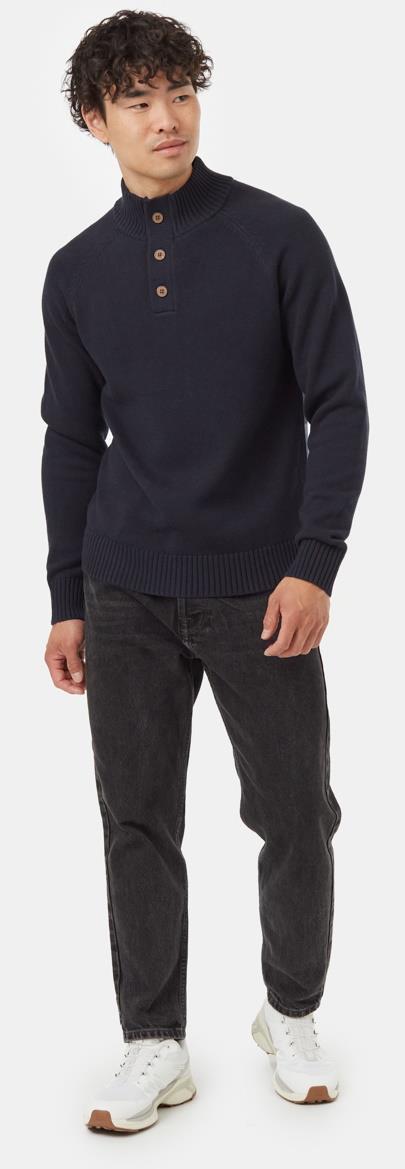 Highline Mock Neck Sweater - Mens - Midnight Blue 2