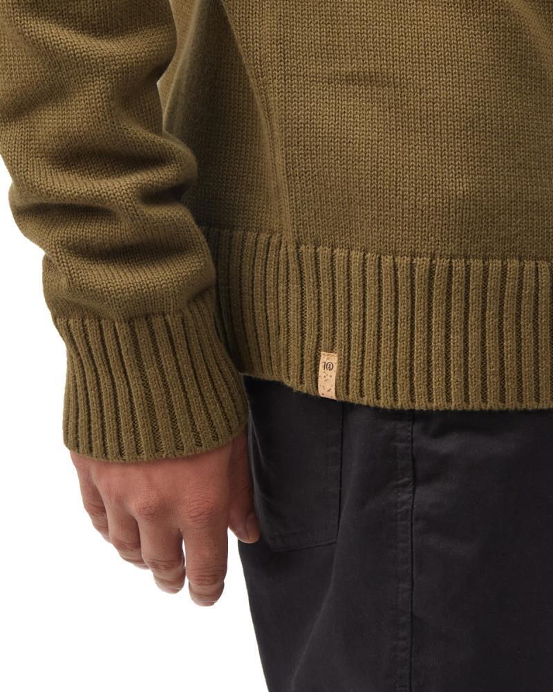 Highline Mock Neck Sweater - Mens - Uniform Green 4