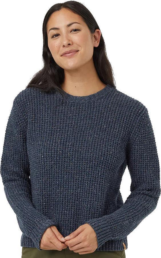 Highline Nep Crew Sweater - Womens - Dark Blue Mirage Heather Nep 1
