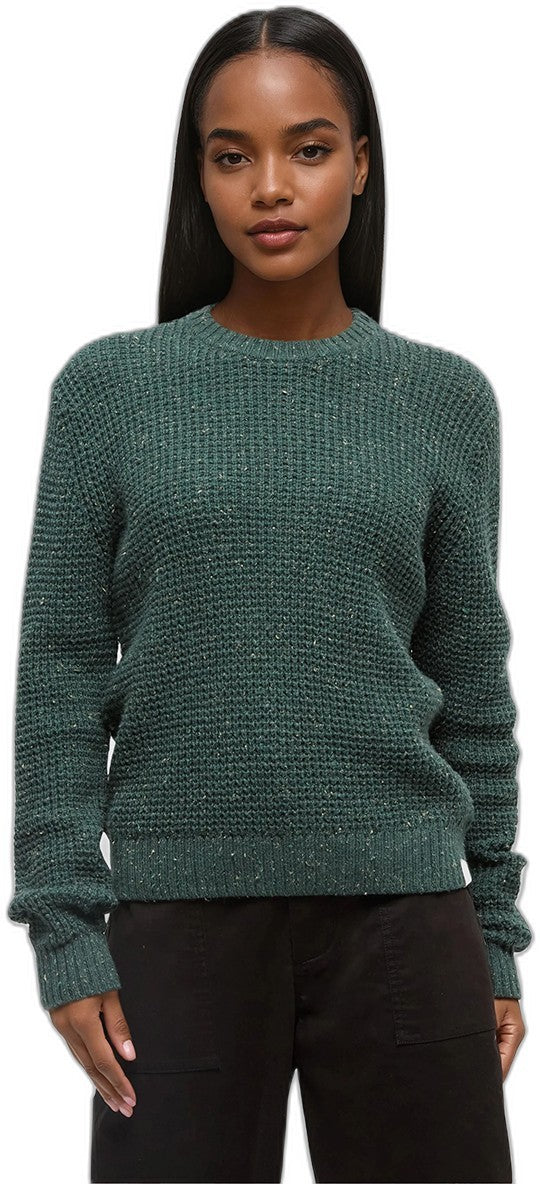 Highline Nep Crew Sweater - Womens - forest pine nep 1