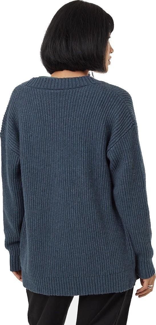 Highline Oversized Button Cardigan - Womens - dark blue mirage heather 1