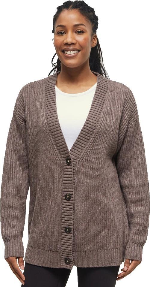 Highline Oversized Button Cardigan - Womens - dark elkwood heather 1